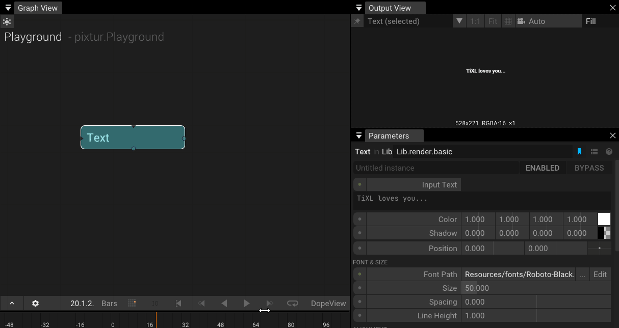Inserting the first keyframe
