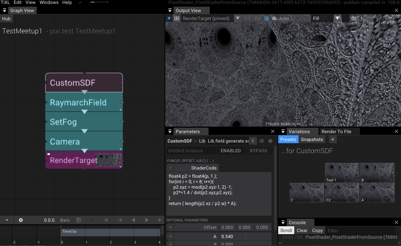 Tweaking parameter A